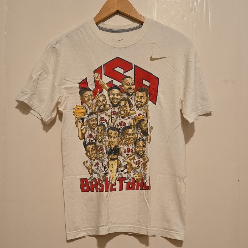 Nike Team USA Basketball Olympic 2012 caricature T-Shirt